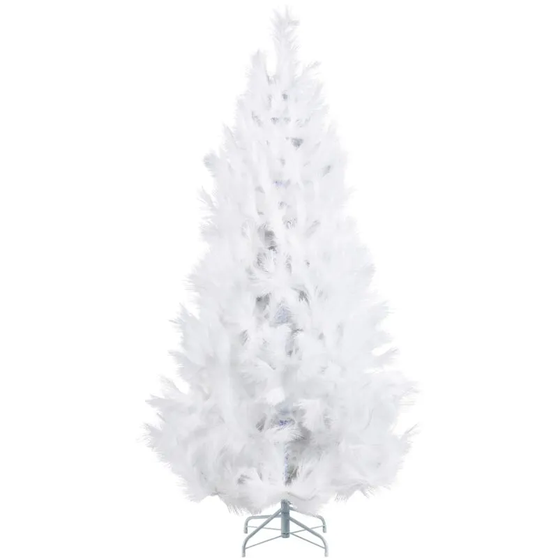 Beliani - Albero di Natale artificiale tradizionale con base in metallo 180 cm bianco Talbot