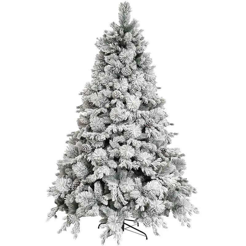 Albero di Natale artificiale  Big Sky Innevato con Pigne Altezza 210 cm