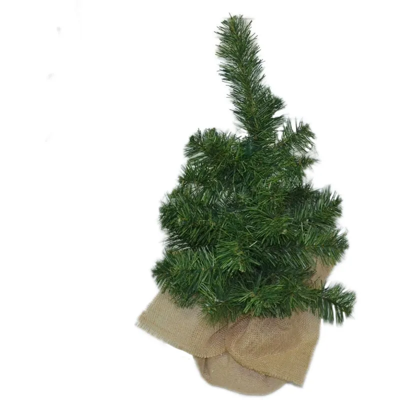 Euronatale - albero di natale con base juta h 50 cm