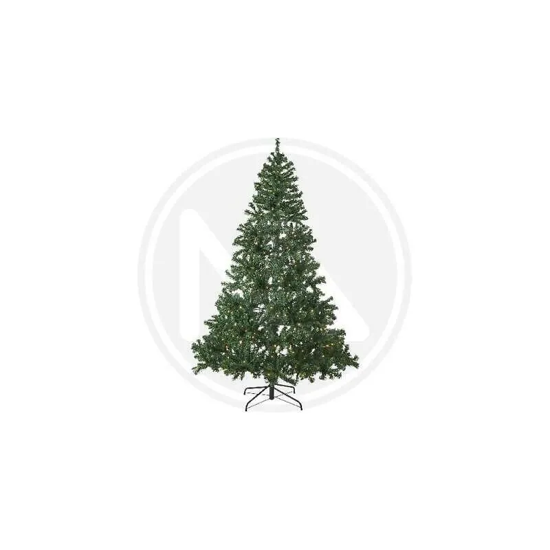 Albero di natale con luci integrate 800 rami gia' agganciati cm 180 led 245