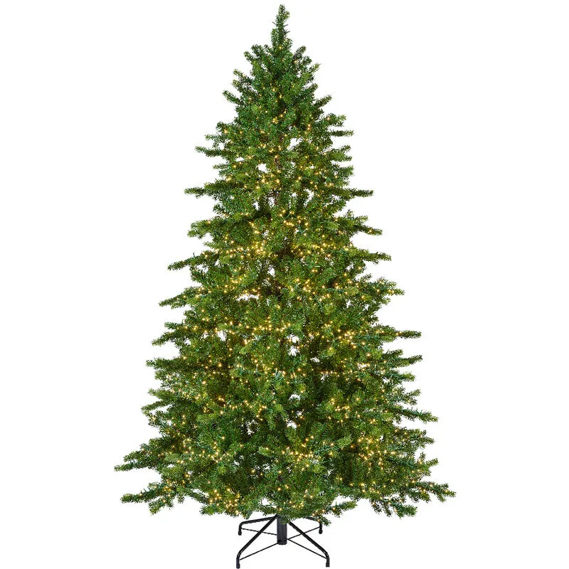 Albero di natale galloway 180CM preilluminato con 3000 led 1537 rami