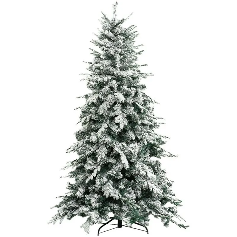 Albero di natale innevato 'alaska' H.240 cm - base 154 cm / 2436 rami