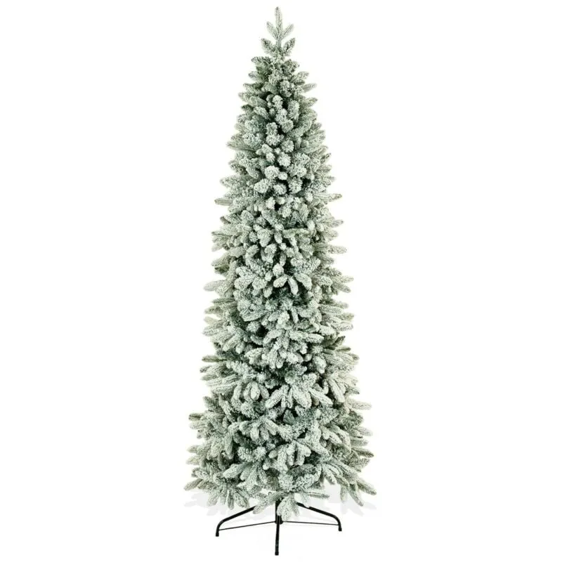 Albero di Natale innevato, Ultra Slim - Eolo Innevato 180 cm