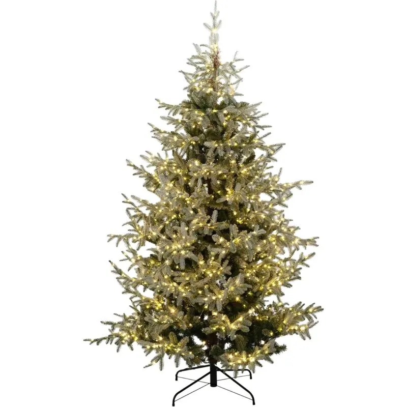 Xone - Albero di Natale Nicolai Innevato 2000 Led Altezzo 240cm - Real Touch NAT02224