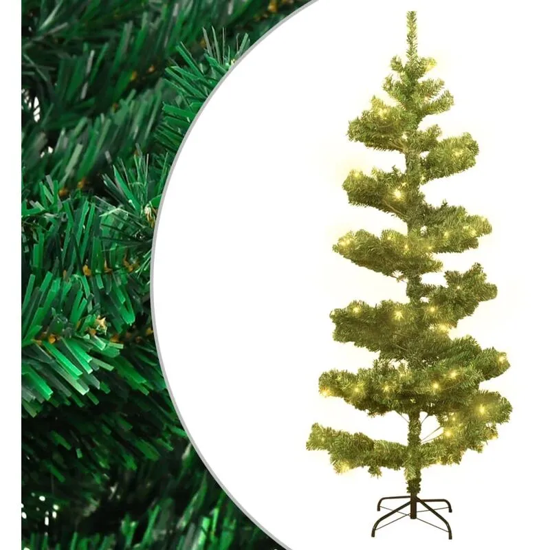 Torana - Albero di Natale Preilluminato con Vaso Verde 150 cm in pvc