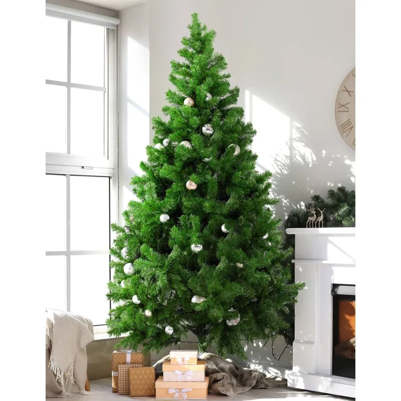 Dmora - Albero di Natale Riccardo, Albero artificiale extra folto, Albero effetto reale in pvc, 326 rami, Altezza cm 120