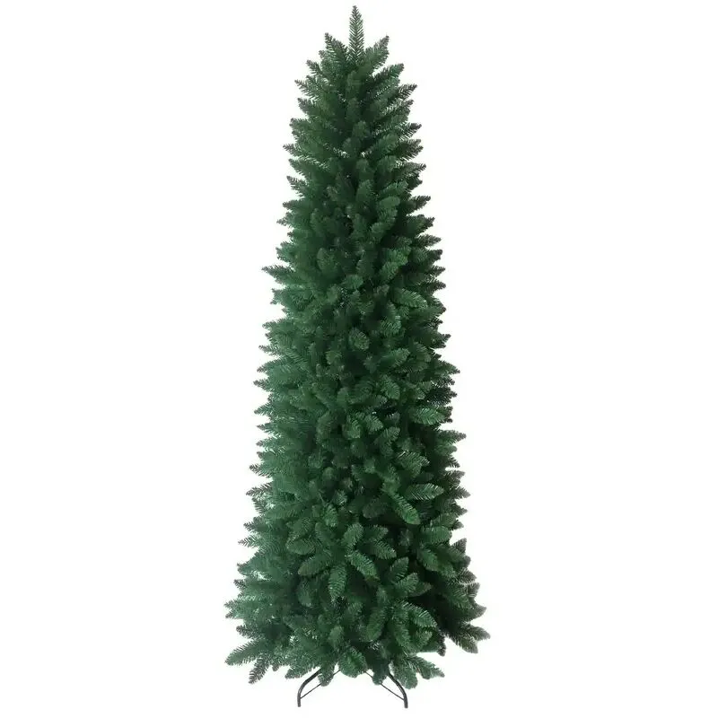 Albero di Natale Slim Modello Taiga Altezza 240 cm Con 1348 Rami Folti e Ricchi