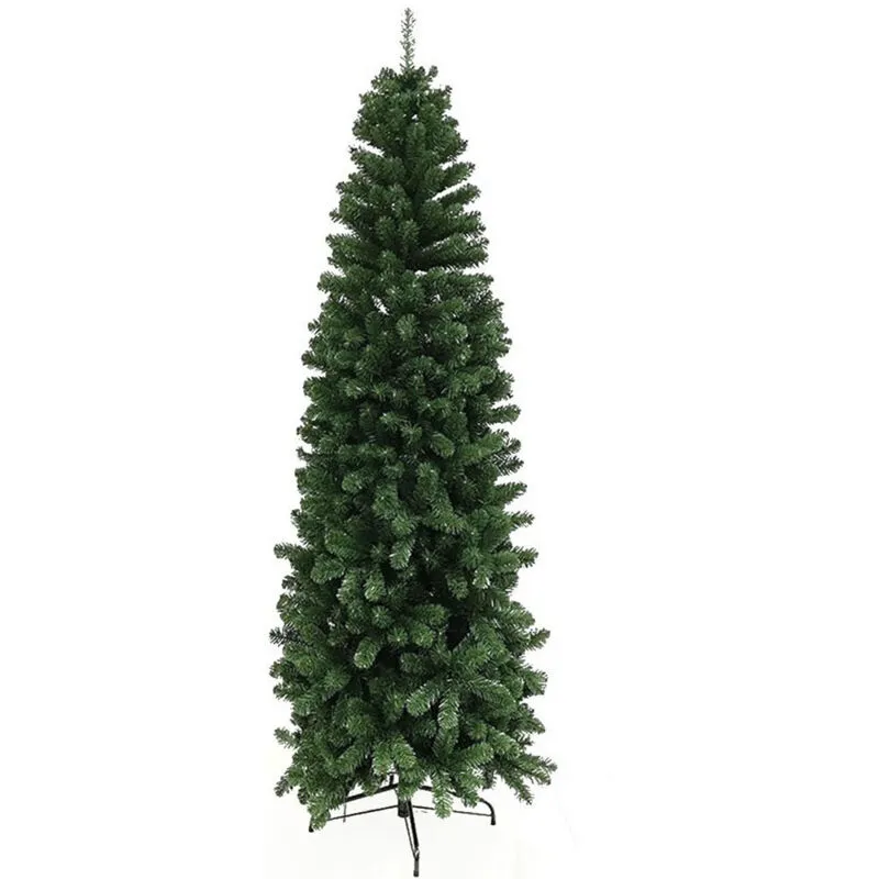 Cose Da Casa - Albero di natale slim verde pino artificiale alto stretto cm 180 folto pieno salvaspazio ignifugo apertura ad ombrello