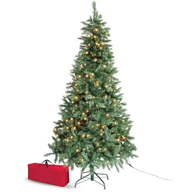 Your Self - Albero di Natale Folto Verde con Luci Led Effetto Realistico 180 cm con Borsa