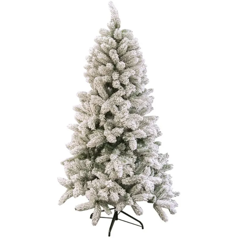 Cosedacasa - Albero di natale verde innevato bianco cm 180 con 502 cime slim salvaspazio folto pieno come in foto bellissimo