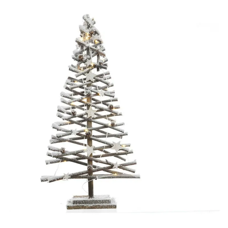  - Spindello albero microled effetto neve 40x12x80cm