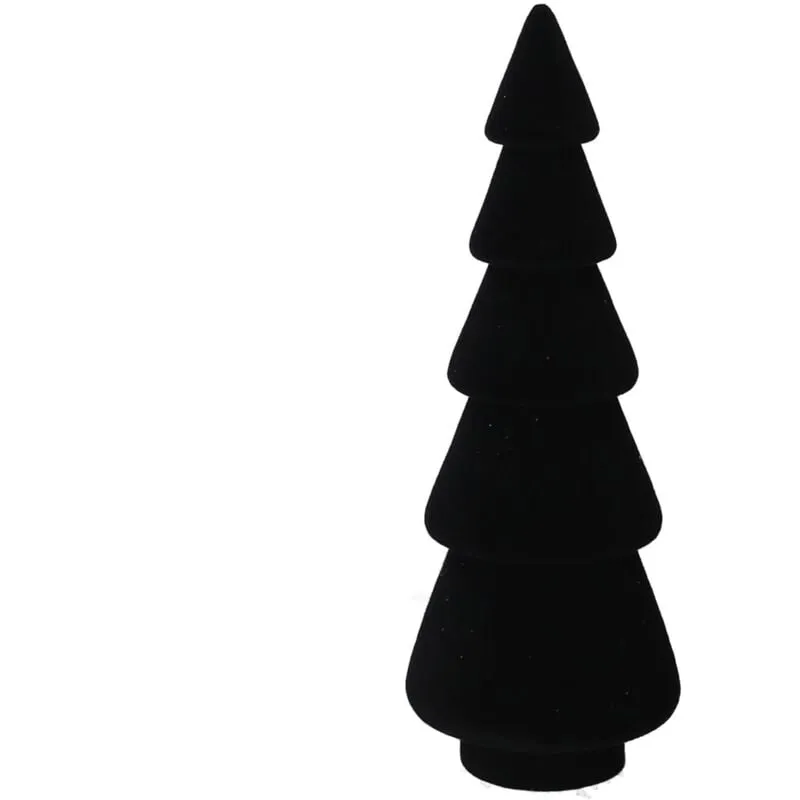 Albero legno e velluto nero cmø9h25