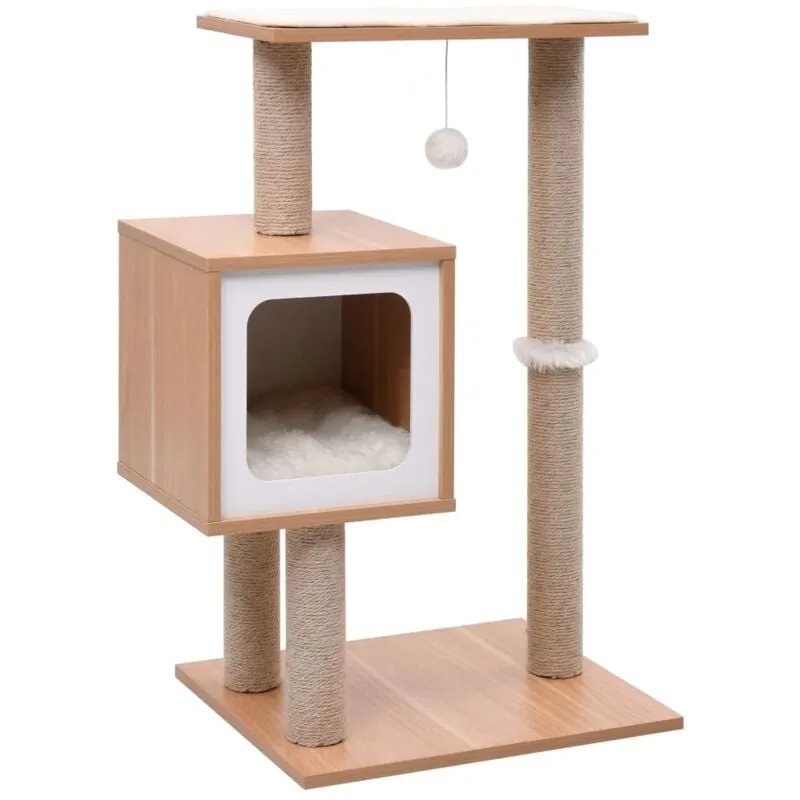 Albero per Gatti con Tappeto Tiragraffi in Sisal 82 cm - Vidaxl