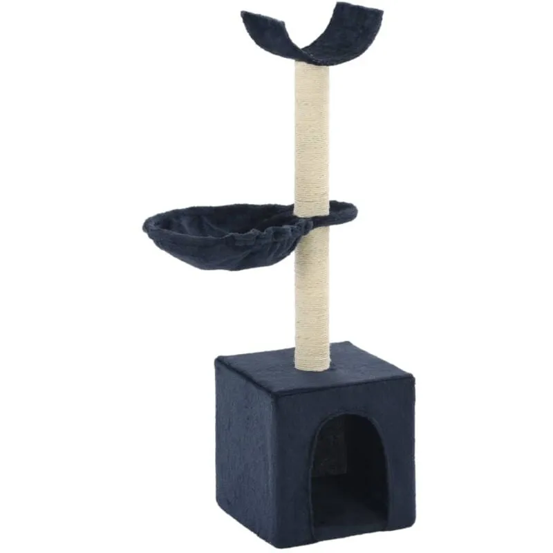 Vidaxl - Albero per Gatti con Tiragraffi in Sisal 105 cm Blu