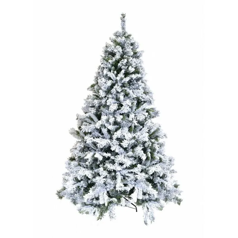 Xone - Albero di Natale artificiale royal innevato super folto in pvc realistico alla vista e al tatto - H240 cm - 1798 rami