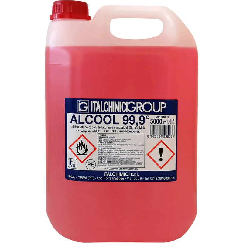 Marca - Alcool denaturato 99,9 certif. lt.5(italchimici)