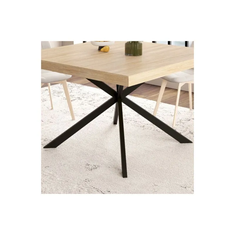 Alix base de mesa de metal negro 130 cm diseño industrial