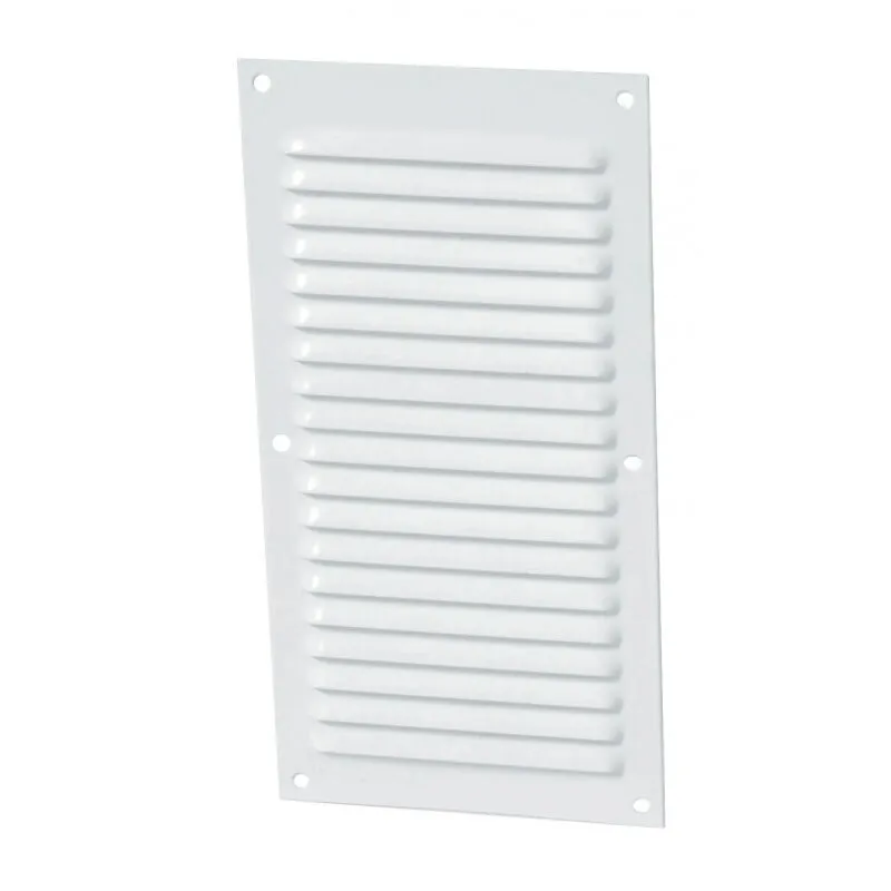 Nicoll - Alluminio laccato bianco con zanzariera: Rettangolare verticale 30x15