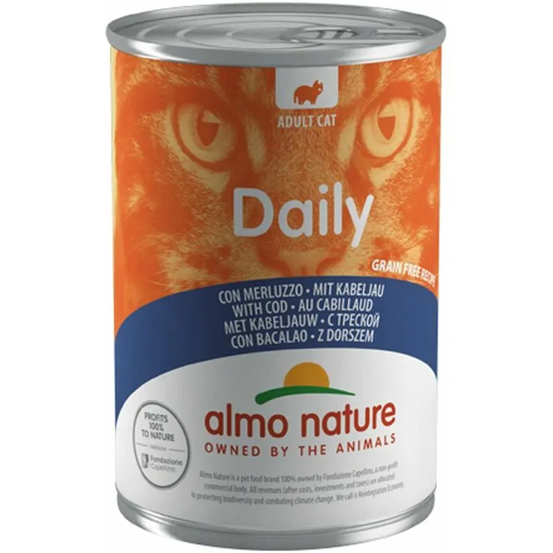 Almo Daily Menu Gatto Lattina 400grMerluzzo