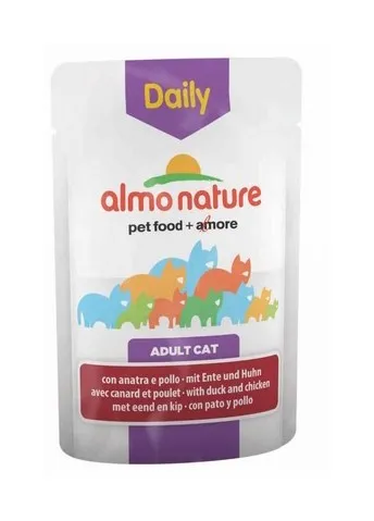  - Daily per Gatto Adult in Busta da 70 gr Pollo e Anatra