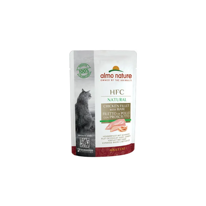  Natural per Gatto da 55 gr Filetto di Pollo e Prosciutto