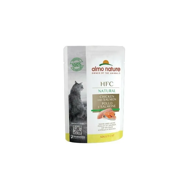 Natural per Gatto da 55 gr Pollo e Salmone - 