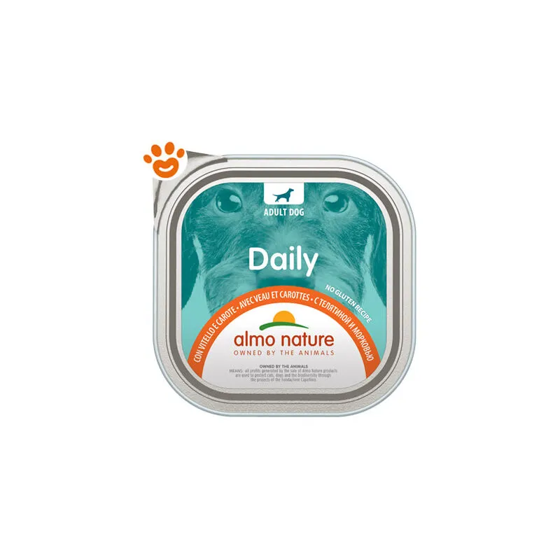  - Dog Daily Vitello e Carote - Confezione da 300 Gr