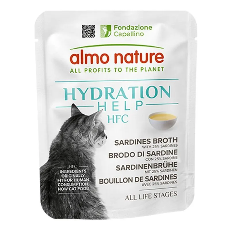 Gatto hfc Hydration Help busta 50gr Brodo di Sardine con Sardine - 