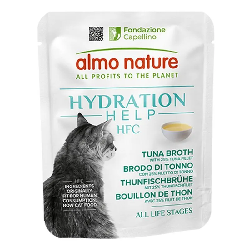 Gatto hfc Hydration Help busta 50gr Brodo di Tonno con Filetto di Tonno - 