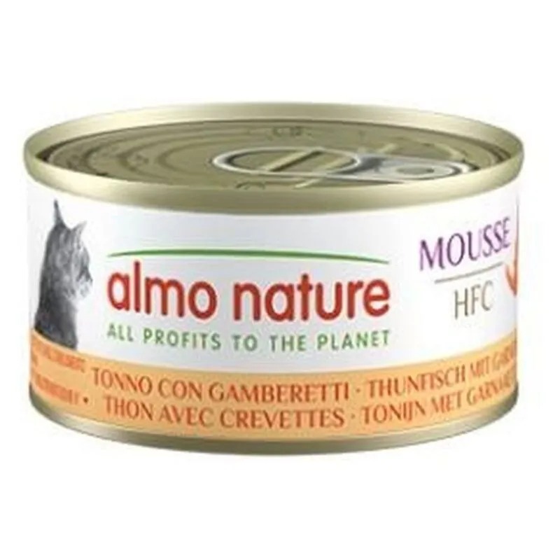 Gatto hfc Mousse Lattina 70gr Tonno con Gamberetti - 