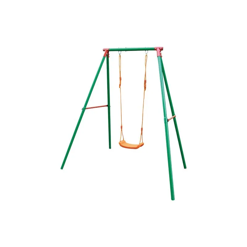 Altalena a 1 tiro in acciaio verniciato per bambini cm 145x156x196h giardino