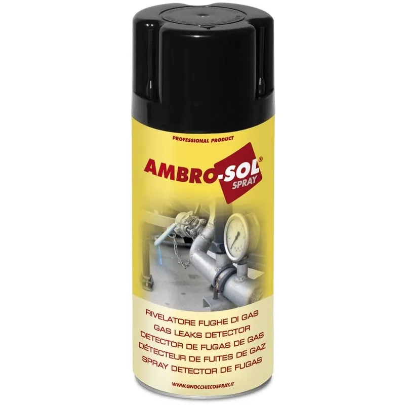 Ambro-sol - Spray rilevatore fughe gas ambrosol bomboletta da 300 millilitri