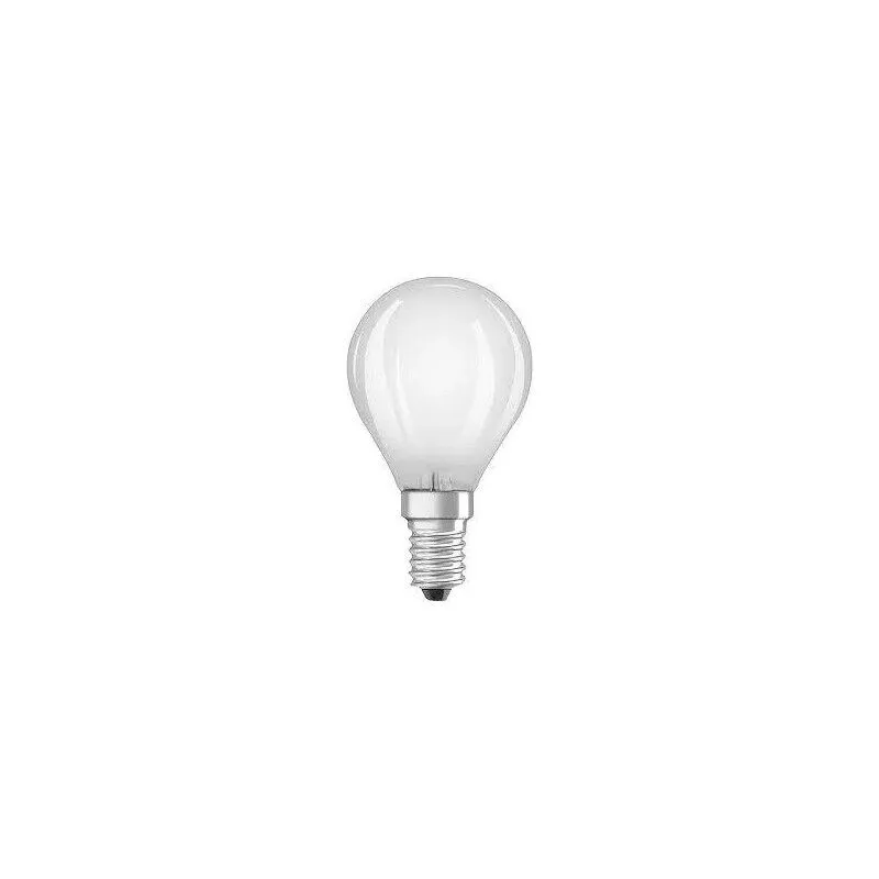 Bellalux - Lampadina led smerigliata a sfera E14, 4W, bianco caldo.