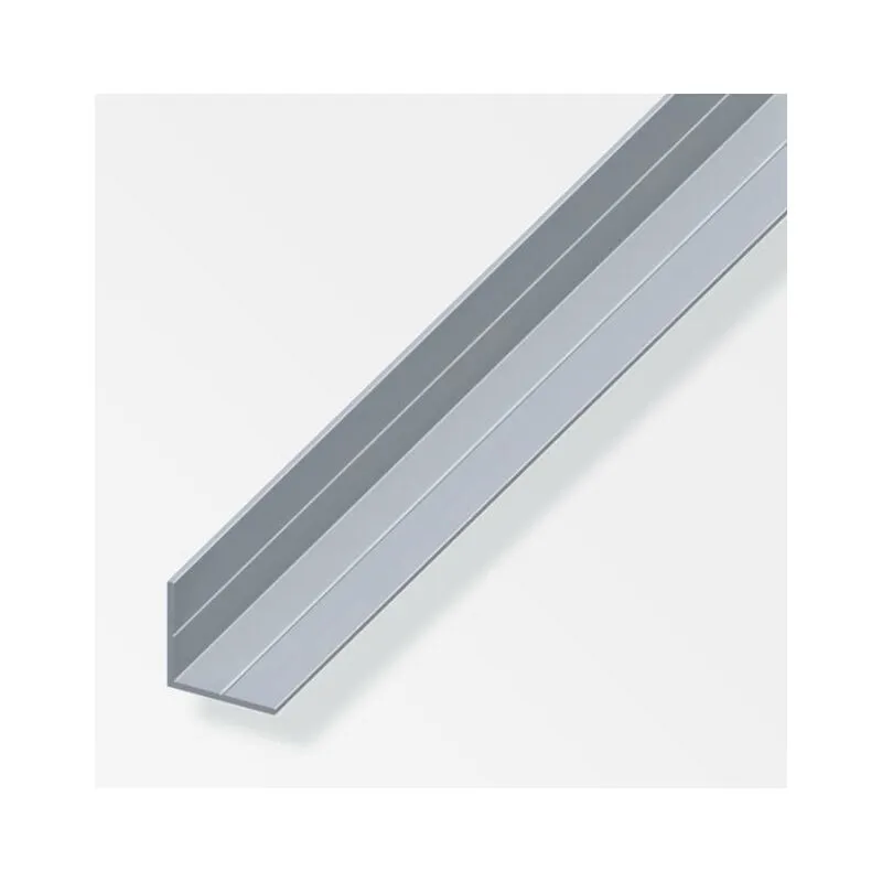 Alfer - Canala angolare con lati uguali aluminium 7,5x1mm lunghezza 1m - 25562