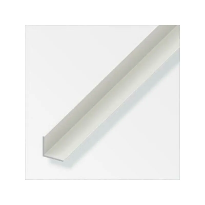 Alfer aluminium gmbh 1mt di profilo angolare in plastica colore bianco 12142