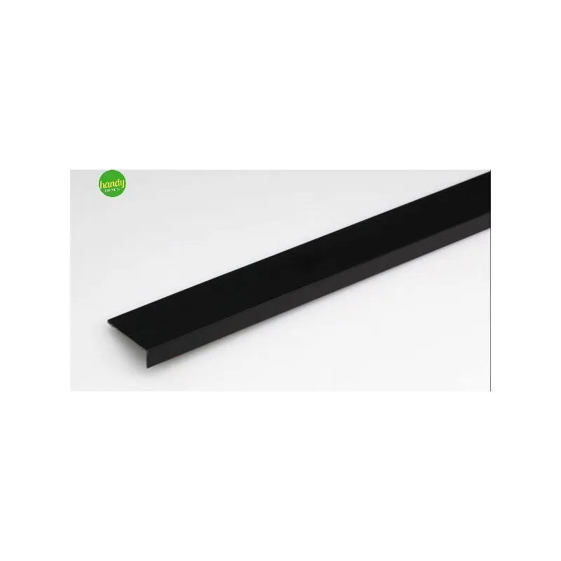 Angolare l Arcansas 40x10 mt.1 pvc nero sat.