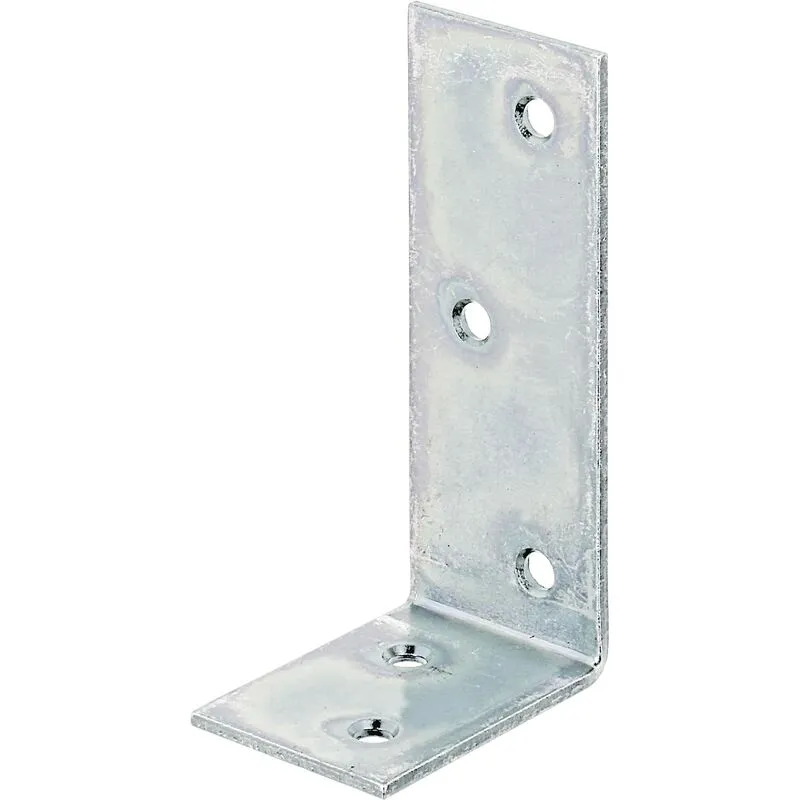  - Alberts 847654 Angolare per arcarecci zincato galvanico, con strato spesso passivato 40 x 80 x 30 mm Set da 20