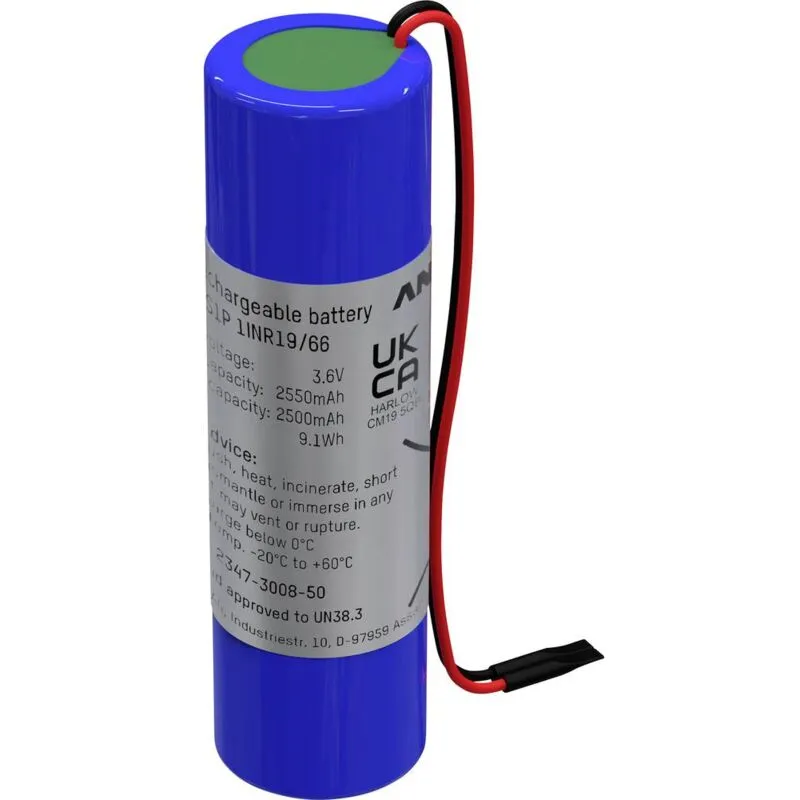 Batteria ricaricabile speciale 18650 con cavo Li-Ion 3.6 v 2550 mAh - 