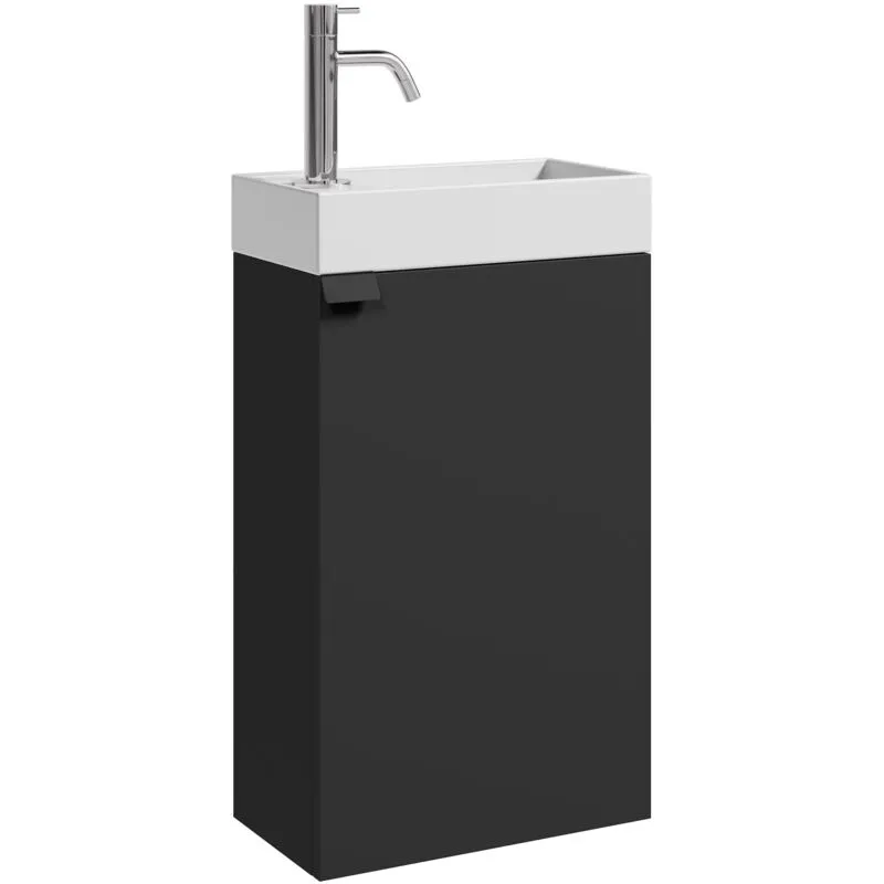 Mobili bagno Apollo Nero 40x22 cm Mobili contenitori Mobili lavabo