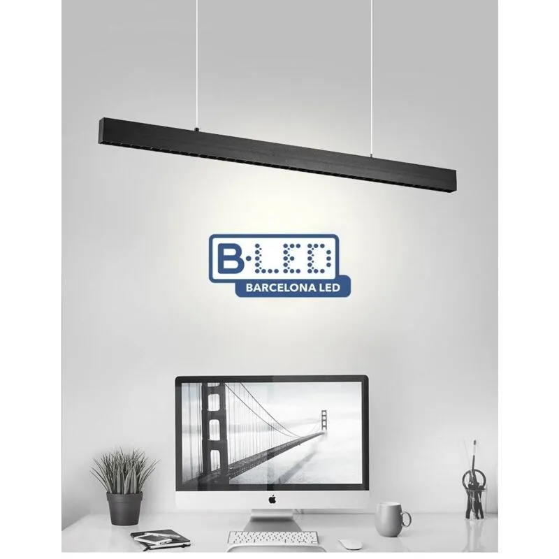 Apparecchio lineare a sospensione led 30W 120cm 2750lm basso - Bianco Caldo