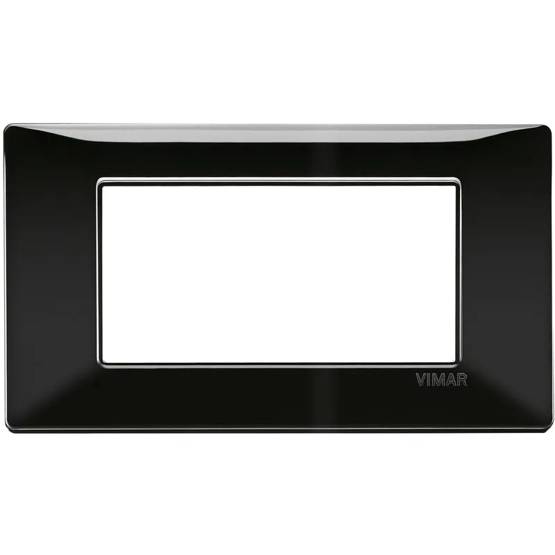 Vimar - Plana placca 4 moduli colore nero 14654.05