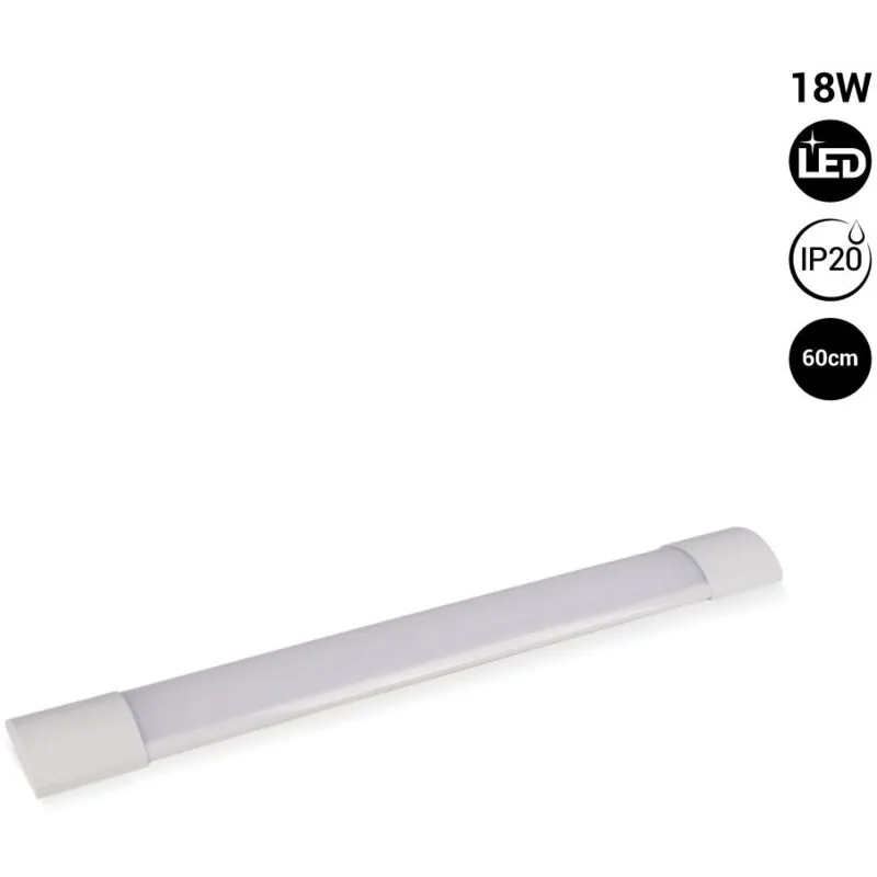 Barcelona Led - Plafoniera lineare led per montaggio a superficie - 18W - 60cm - - Bianco Freddo - Bianco freddo