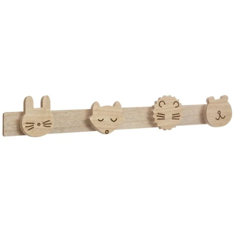 Appendiabiti per bambini Well Home 'Wild' in legno con 5 ganci