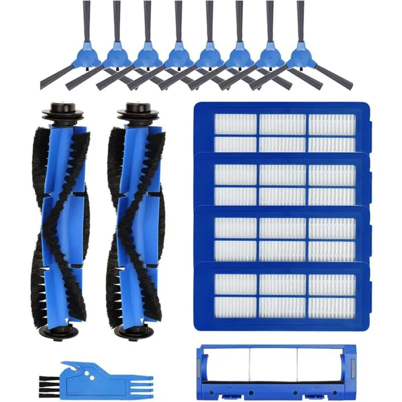 Applicabile eufy RoboVac 11S Max 15C Max 25C Max 30C Max G30 G30 Edge G30 Hybrid G30 Verge G20 G20 Hybrid G15 G32 Pro 配件套件,带过滤器侧刷 Roller Brr ush