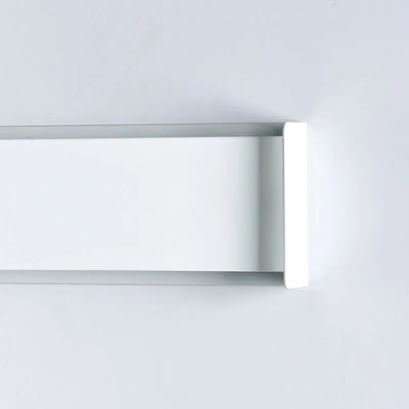 Applique moderno cattaneo illuminazione abbraccio 770 70a led 48w 6400lm 3000°k lampada parete biemissione metallo interno, finitura metallo bianco
