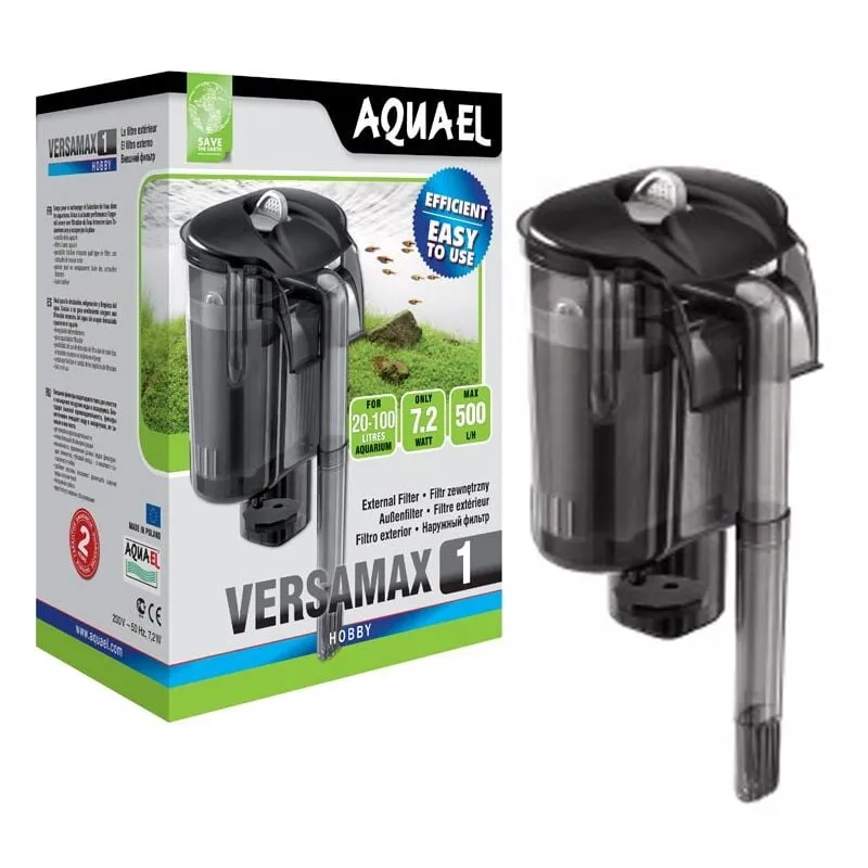 Aquael - Versamax 1 - Filtro Esterno a Zainetto per Nano Acquari