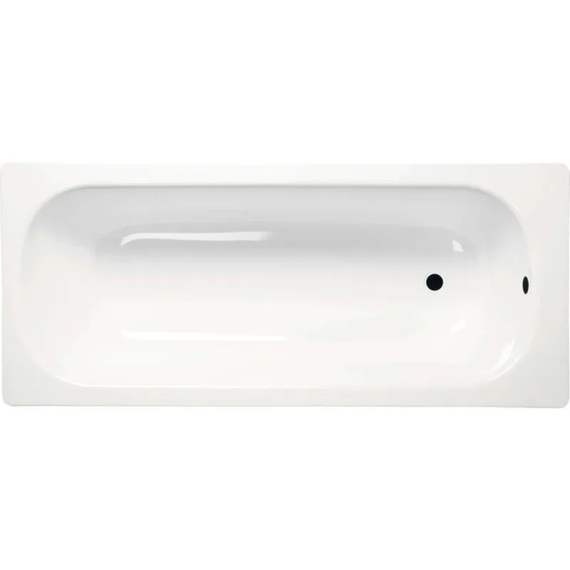 Vasche da bagno - Vasca da bagno smaltata 150x70x39 cm, bianco V150x70 - Aqualine