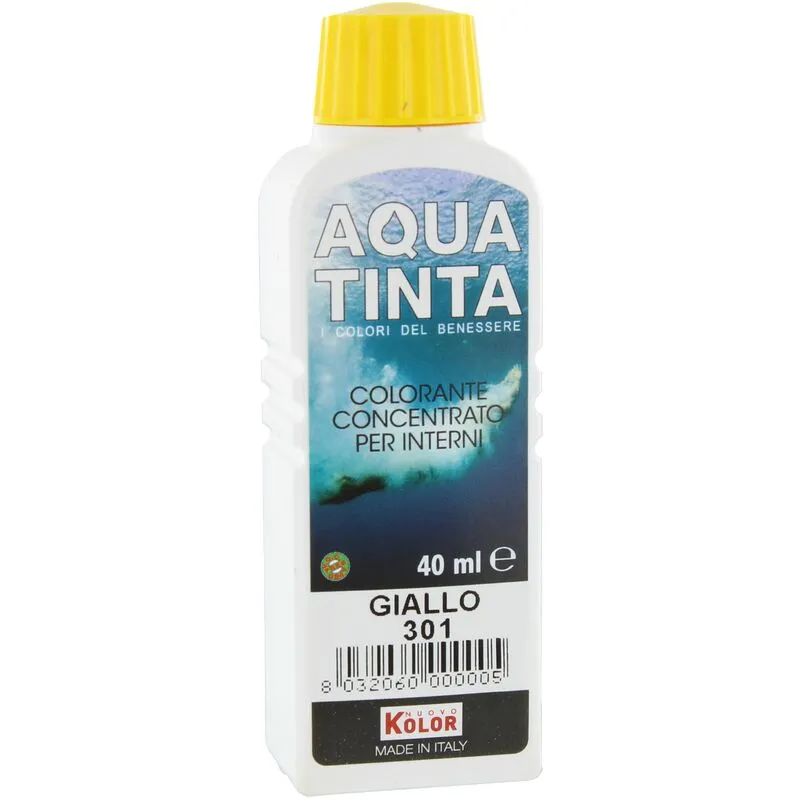 Aquatinta Per Interni 40 Ml Giallo 301 10 Pz