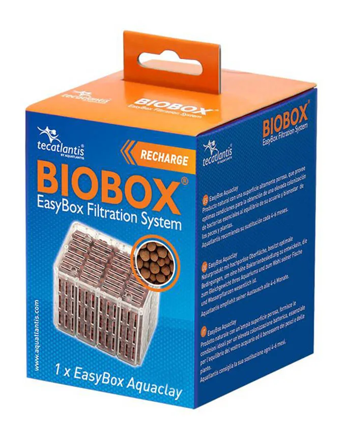 EasyBox Aquaclay size xs ricambio cartuccia materiale biologico per filtri interni Mini Biobox 1 e Mini Biobox 2 - 