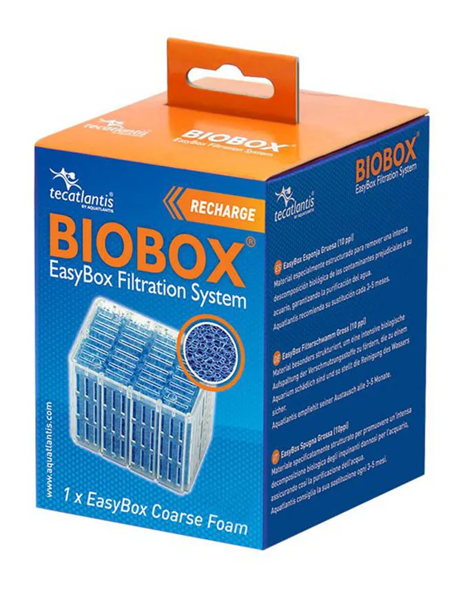  - EasyBox Coarse Foam size xs ricambio cartuccia spugna grossa per filtri interni Mini Biobox 1 e Mini Biobox 2